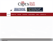 Tablet Screenshot of captsinnandsuites.com